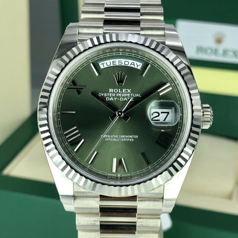 Rolex Day-Date 228239 Olive Green White Gold 40mm 5
