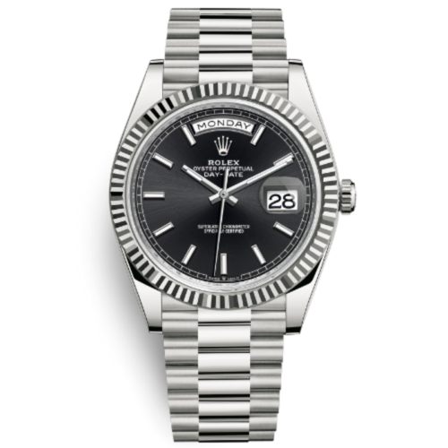 Rolex DAY-DATE 40 BLACK DIAL Replica