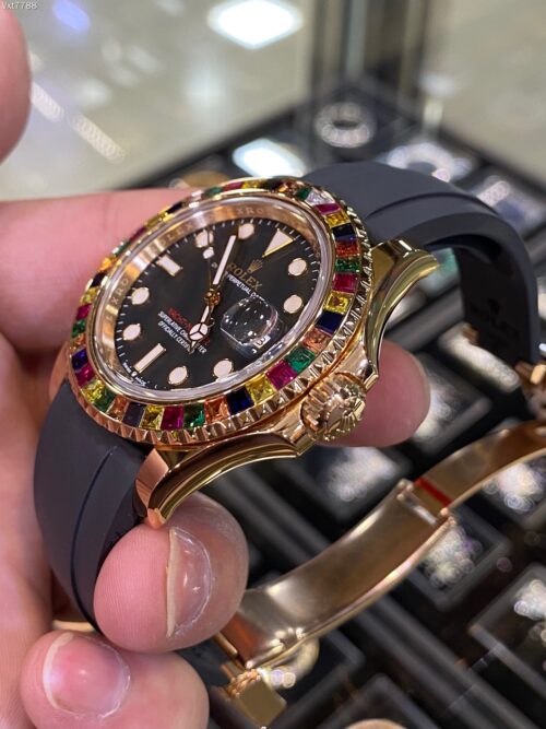 Rolex YACHT MASTER RAINBOW (mechanical automatic) Replica - 4