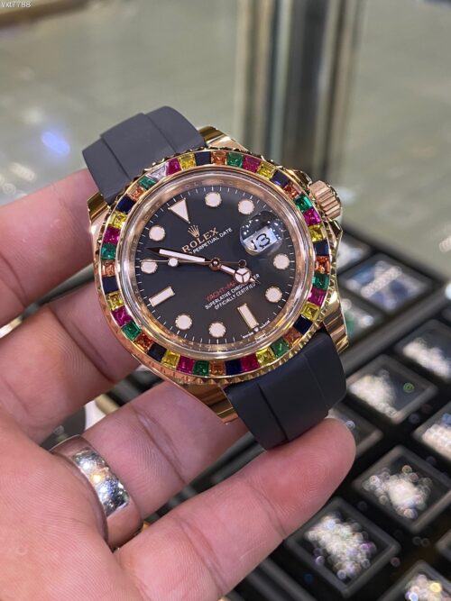 Rolex YACHT MASTER RAINBOW (mechanical automatic) Replica - 6