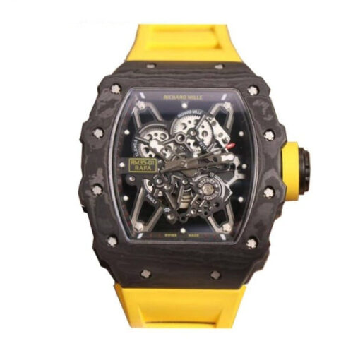 Richard Mille RM35-01 RAFA KV V2 Carbon Skeleton Dial Replica