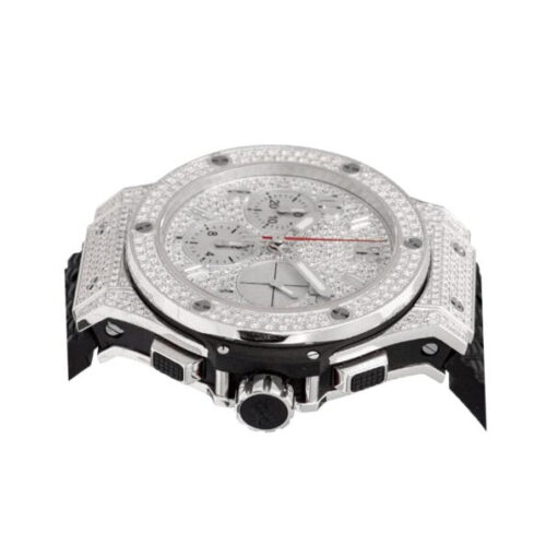 Hublot Classic Fusion Chronograph With Diamond Silver Dial Replica - 3