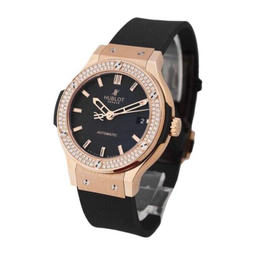 Hublot Classic Fusion With Iced Out Black Dial Replica - 3