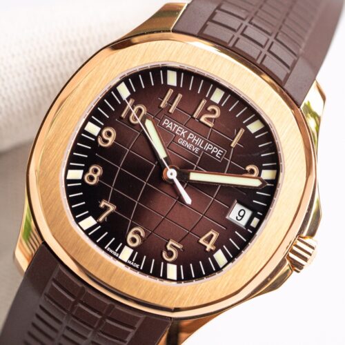 Patek Philippe AQUANAUT Rose Gold (mechanical automatic) Replica - 8