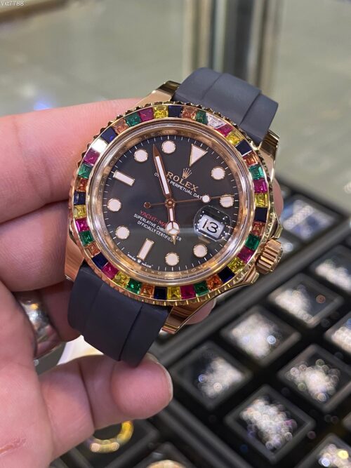 Rolex YACHT MASTER RAINBOW (mechanical automatic) Replica - 5