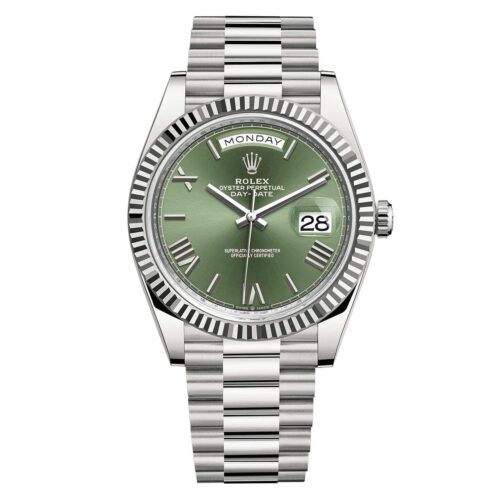 Rolex Day-Date 228239 Olive Green White Gold 40mm