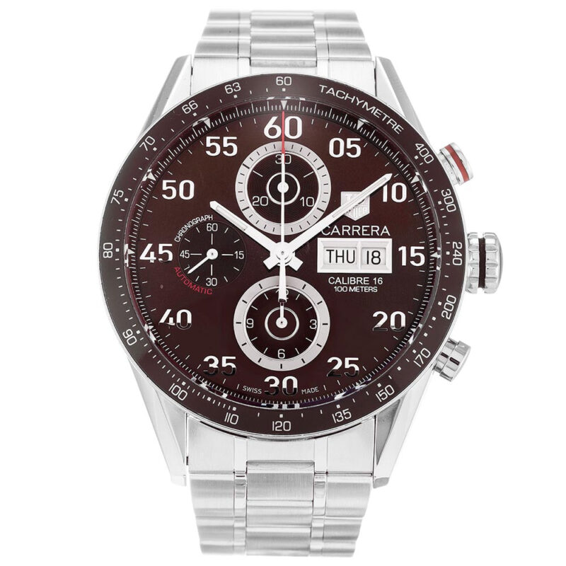 Men Tag Heuer Carrera CV2A12.FC6236 Brown 14