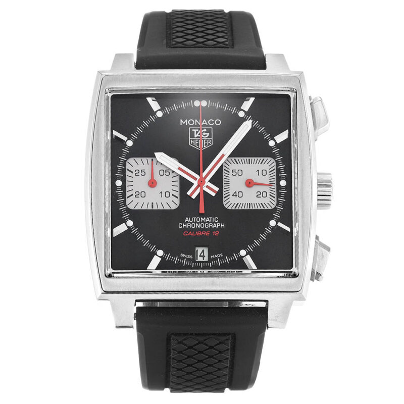 Men Tag Heuer Monaco CAW2114.FT6021 Black 2
