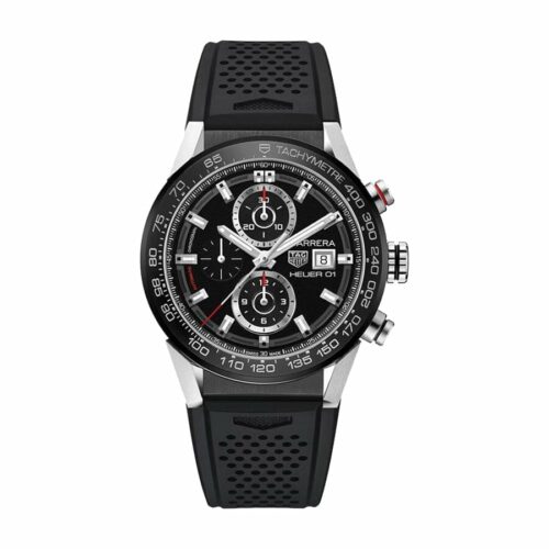 TAG Carrera Black Rubber Replica