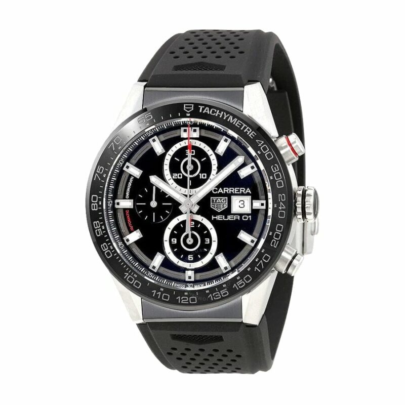 TAG Carrera Black Rubber Replica 4