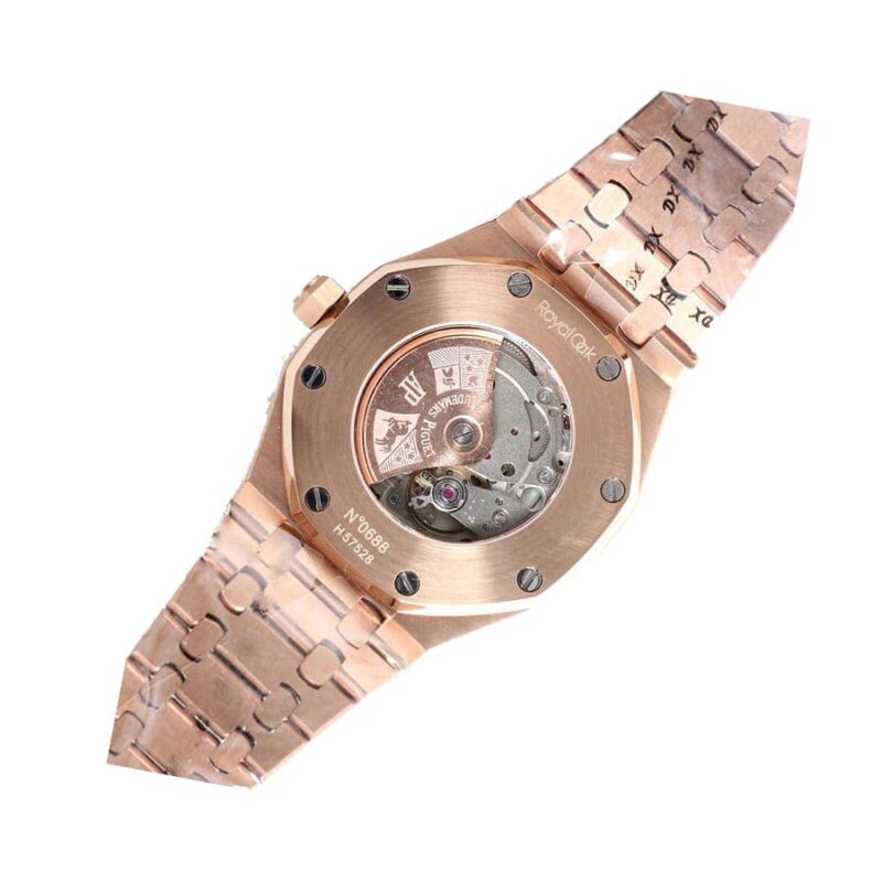 Audemars Piguet Royal Oak Iced Out Rose Gold Replica 6