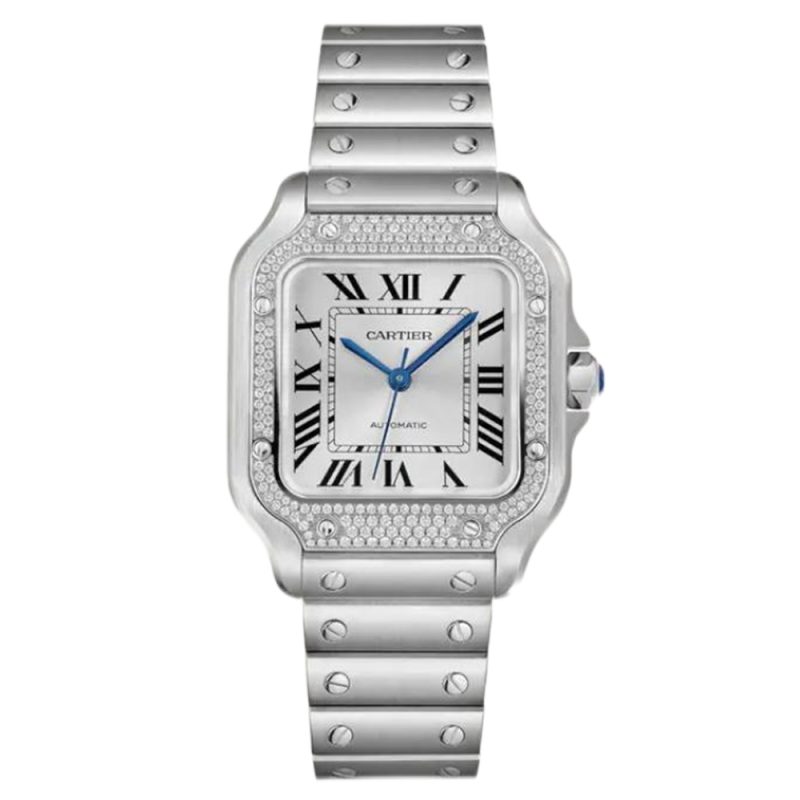 Cartier Santos Medium With Diamond 3
